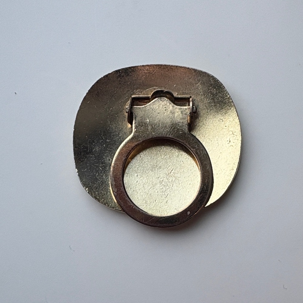 Antique Blue and Green Bird Enamel Pin/Scarf Clip - Picture 3 of 5